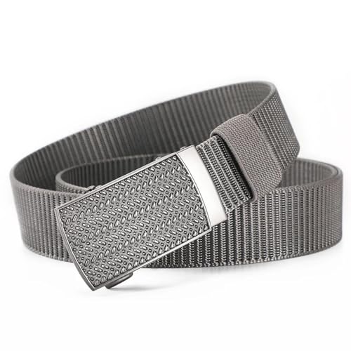 Ceinture en sangle homme automatique nylon tissu noir pour pantalon de travail