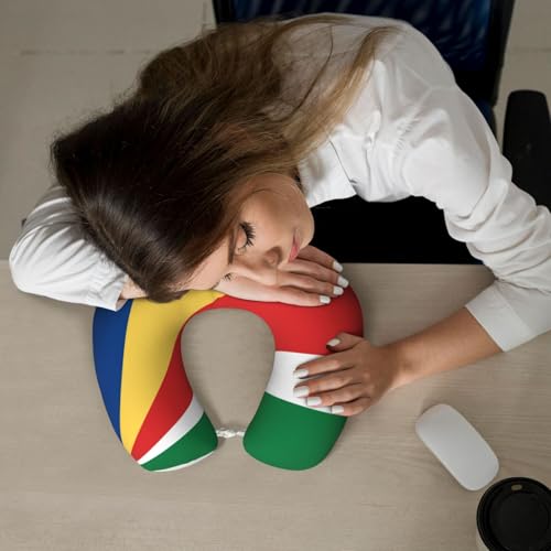 Almohada de viaje de espuma viscoelástica en forma de U miniatura 6