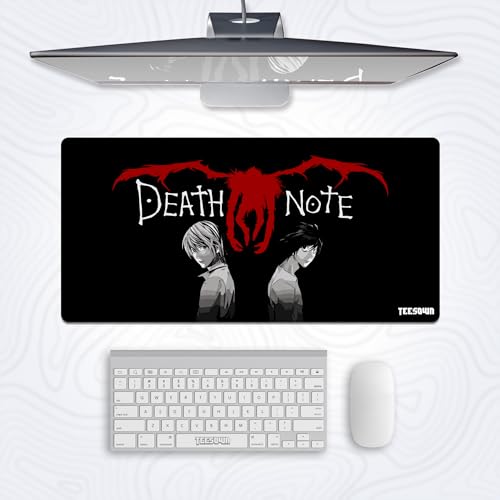 Image of Anime Large Extended Mouse Pad Death Note for Laptop Desktop PC Gaming Desk Mat Rubber Base Desk Pad