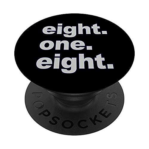 Eight One Eight 818 Los Angeles California CA PopSockets PopGrip: Swappable Grip for Phones & Tablets