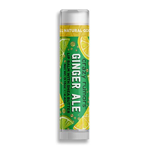 Ginger Ale Lip Balm 4,Crazy Rumors Baume à Lèvres Citron Gingembre Lot de 2