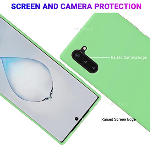 Image of LIRAMARK Liquid Silicone Soft Back Cover Case for Samsung Galaxy Note 10 (Green)