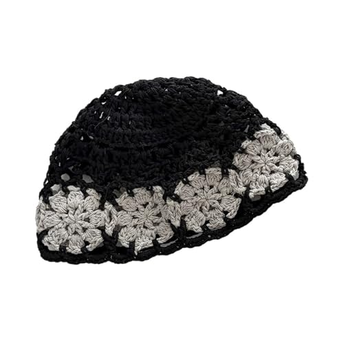 Bonnet crochet femme fait main et casquette tricotée
