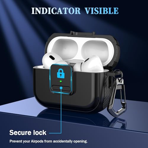 Image of Sounce AirPods Pro 2 Case with Mag-Safe & 4-in-1 Cleaning Pen Combo, Wireless Charging, Powerful Drop Protection, TPU Tough Case Accessories for AirPods Pro 1st /2nd Generation(2023 /2022 /2019) - Black