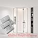 KAFENDA 90 Degree Shower Door Hinges, Heavy Duty Frameless Glass Door Hinges Stainless Steel Bathroom Gate Clamp for 8-12 mm Toughened Glass, Rust & Corrosion Resistance (135 Degree)