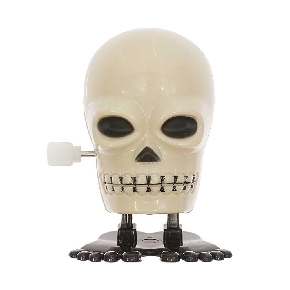 Crafty Capers Spooky Skull | Walking Wind Up Halloween Toy | Mini Gift | Cracker Filler