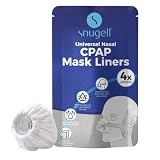 Snugell Universal CPAP Nasal Mask Liners (4-Pack) –White – Ultra-Soft Fabric Compatible with N20 and Most Nasal Masks – Reusable & Washable Cushion Covers for 6-Month Supply – Reduces Skin Irritation