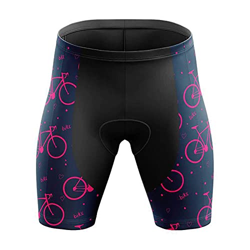 Genérico Culote Ciclismo Hombre, Pantalones Cortos de Ciclismo para Mujer Gel Pad Transpirable Ropa Interior Bicicleta Carretera MTB Shorts Montando Cuesta Abajo
