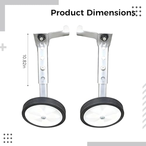 Ruedas de entrenamiento ajustables para bicicletas de 16-24 pulgadas, ruedas laterales compatibles con bicicletas de montaña y multi velocidad, ruedas robustas con herramientas miniatura 5