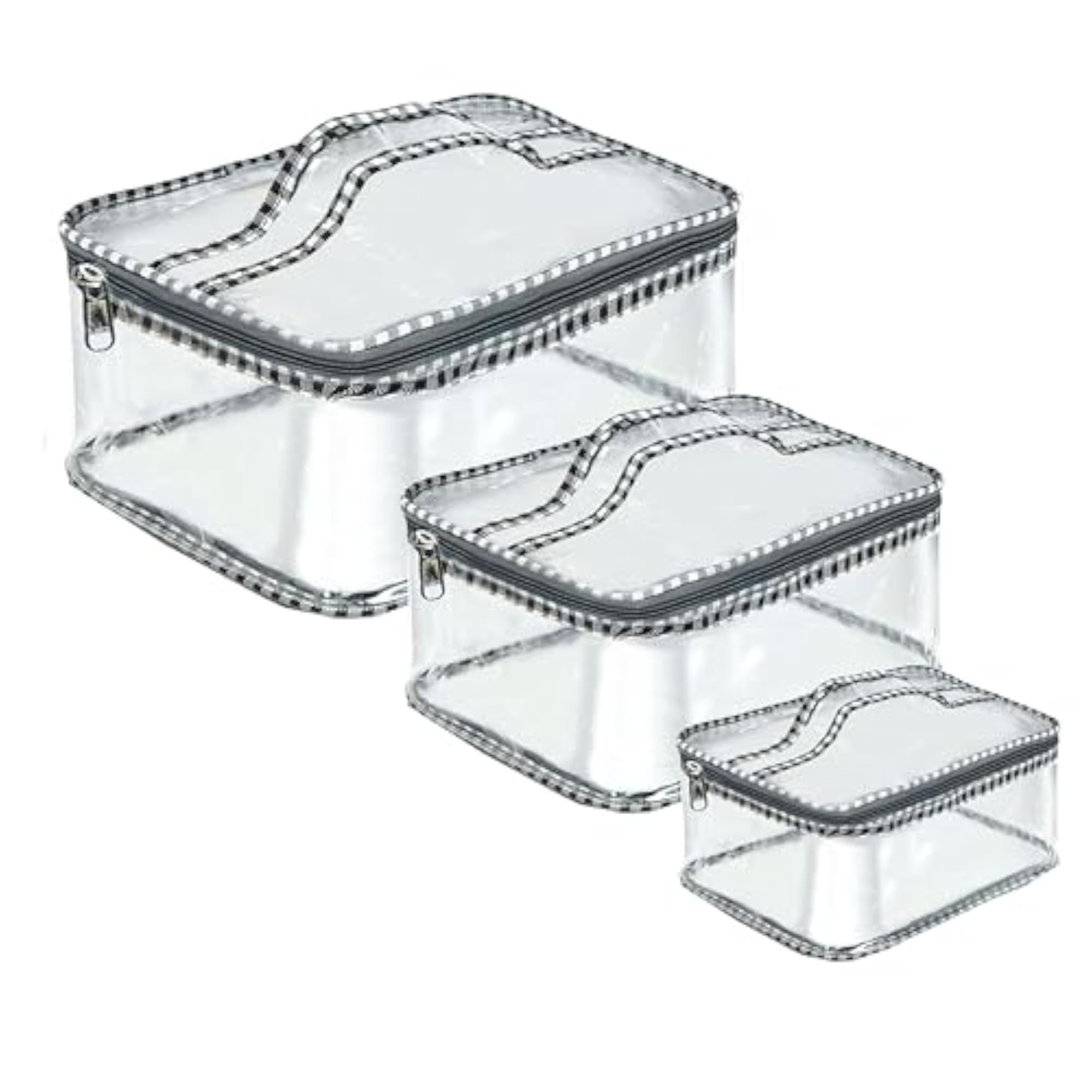 Set of 3 Multipurpose Transparent Pouches