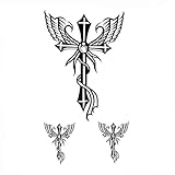 30Pcs Cross Of Jesus Waterproof Temporay Tattoos Men Tatoo Sleeve Tattoo Faux Tatouage Tatoo Adesiva 3D Body Art