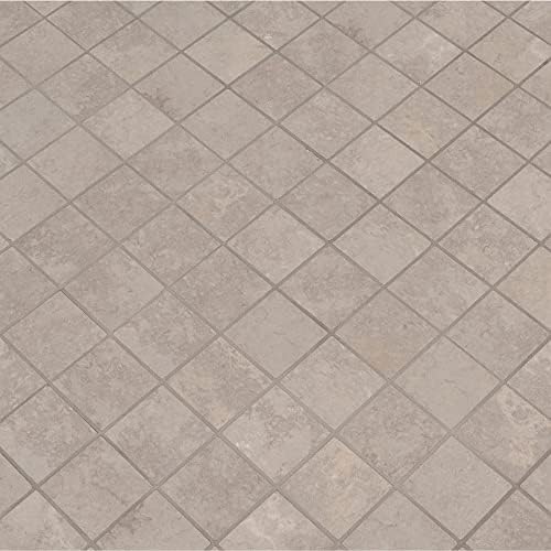 Tempest Grey 2X2 Matte Porcelain Mosaic, 22 SFT/Case, (22 Pcs)