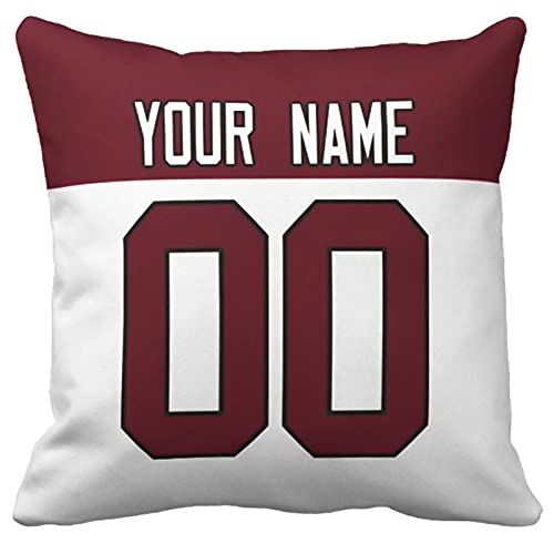 Image of ANTKING Throw Pillow 2 Pack with Custom Name and Number Personalized Gift for Men Women Boys