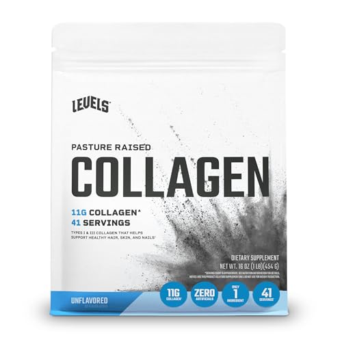 Levels Collagen Peptides, No Artificial Ingredients, 11G of Collagen, Unflavored, 1LB