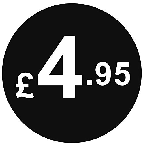 £ Black Price Stickers - 20mm, £4.95, 1000 — image 1