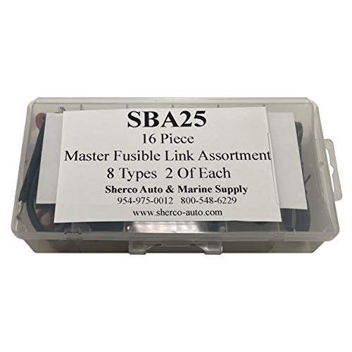 Sherco-Auto 16 Piece Master Fusible Link Wire Assortment Kit - 8 Types 2 Of Each - Made In The Usa #TOP1
