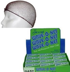 Jac-O-Net Jac O Net Wave O Net The All Purpose Hair Cap 24 Nets Per Box Color: Brown