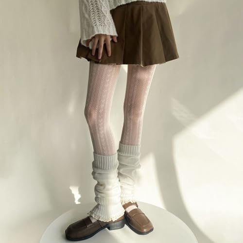 Image of Y2K Patterned Sheer Tights for Women Gothic Punk Thigh High Pantyhose Harajuku Lolita Bandage Fishnet Stockings