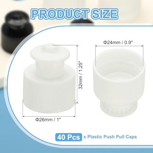 Bouchon de rechange 24 mm blanc plastique étanche pour flacon et bouteille d'eau