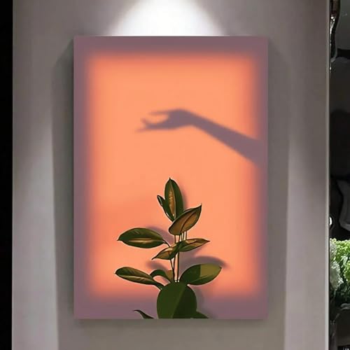 Art mural simple fleurs élégantes peinture sur toile 50 x 70 cm sans cadre