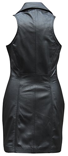 Orginal Leather Women Long Dress-Women Designer Sleeveless Long Coats-Leather Dress Coat for Ladies2