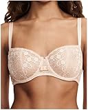 Chantelle Damen Day to Night Lace Unlined Demi Bra Halbschalen BH, Nude-Rouge, 70E