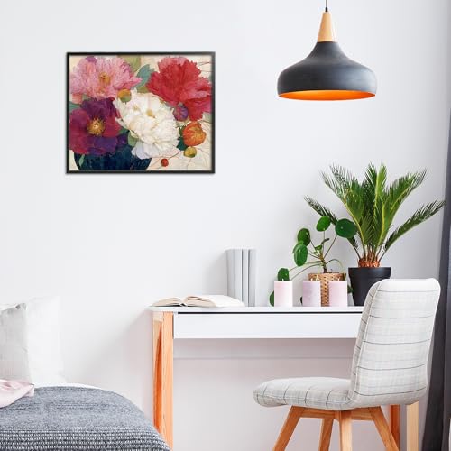 Haiku Pétales fleurs blanches affiche encadrée décoration murale moderne