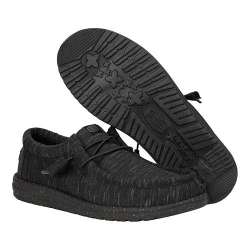 HEYDUDE Men's Wally Amazon Exclusive Stretch Fleece Midnight, Size 9 - image 3