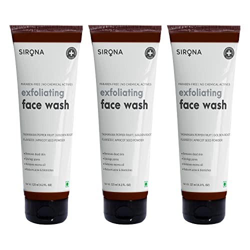 Sirona Anti Acne Face Wash for Men & Women – 125 ml with Neem, Green Tea, Tea Tree Oil & Aloe Vera | for Unclogs pores, Reduces sebum production & Calms inflammation2