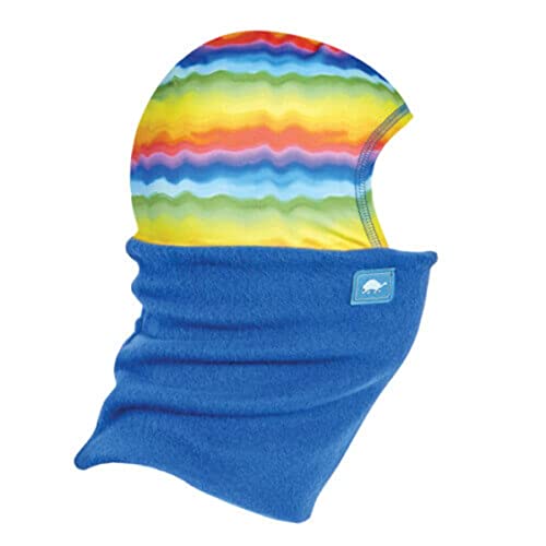 Turtle Fur Kids Shellaclava Original Fleece Neck Warmer Helmet Liner Winter Balaclava Hood, Ages 3-6, Rainbow