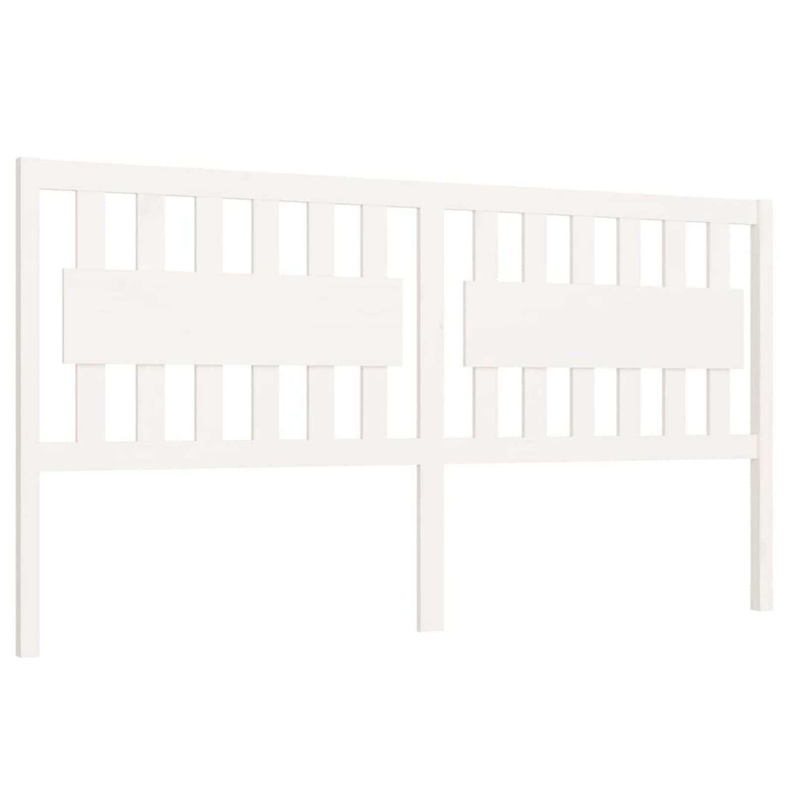 Cabecero de cama blanco 185,5 x 4 x 100 cm, madera maciza de pino, cabecero de cama, cabecero de cama de matrimonio, respaldo para cama y sofá, para dormitorio, salón, decoración de muebles