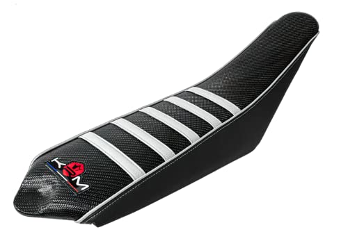 Housse de selle KRM pour Sherco 50 SM-R après 2013 | Antidérapante noire