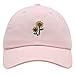JPAK Sunflowers Premium Dad Hat Embroidered Baseball Cap Flower Floral Light Pink