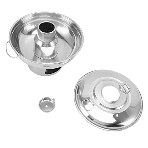 Olla caliente portátil de acero inoxidable para fondue y shabu miniatura 7