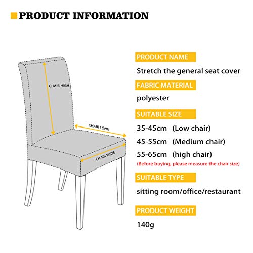 Chaqlin Paisley Stretch Dining Room Chair Cover Spandex Removable Washable Floral Printing Chair Slipcover For Kitchen Living Room,Set Of 6 #TOP1