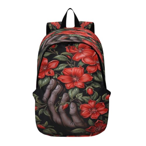 Cartable portable jasmin rouge pour escapades urbaines et outdoor