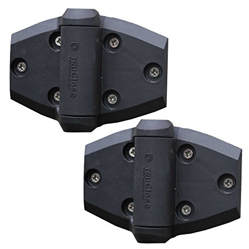 D&D TECHNOLOGIES TCA3S3 Series 3 TRU SELF Closing Safety GATE Hinge, 1 Pair, Black