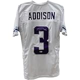 Jordan Addison Autographed Pro Style 24 Alt White XL Jersey Beckett