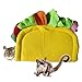 Jesscasday Hamster House Small Animal Plush Hideout House for Gerbils Chinchillas Color Warm Bed Mini Tacos Model Hamster Tunnel