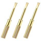 Guduling 3 Pcs Screwdriver, Gold Bracelet Screwdriver, Titanium Screwdrivers Small Flathead Screwdrivers, Ideal for Jewelry Repairs,Personalized Diy Delicate Item