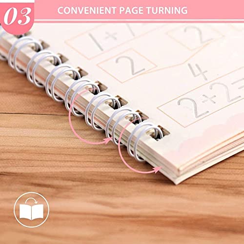 Kiyaan Magic Practice Copybook Refills for Kids, Magic Calligraphy That Can Be Reused Tracing Handwriting Copybook Set, English Writing Practice Book for Kid (5 Refills Only) 2