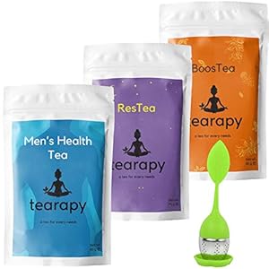 tearapy Theepakket voor heren – luxe wellness losse blad thee cadeauset voor mannen-energie thee, wellbeing kruidenthee…