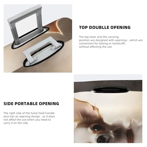 Travel Luggage Cover for Suitcase Elastic Suitcase Protector Cute Chihuahua Suitcase Covers Washable Suitcase Protective Cover Dust-proof Luggage Covers Fit 18-32 Inch Luggage4