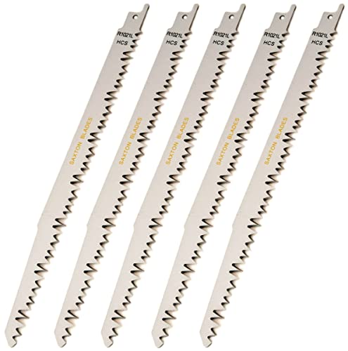 Saxton - 5 Lames de scie sabre de 240mm R1021L pour outil Bosch, Dewalt ou Makita