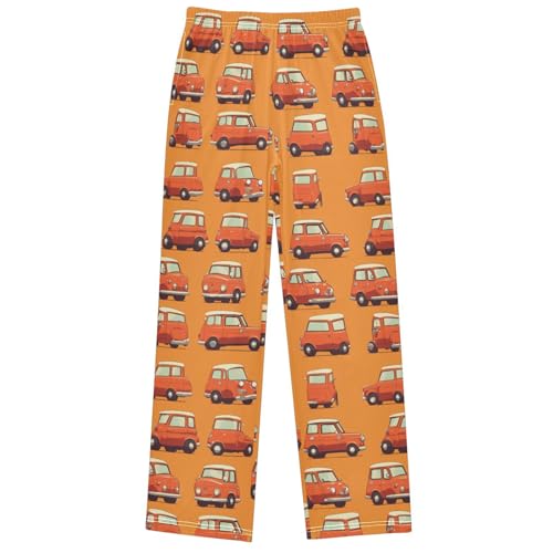 Boy's Pants Old Vehicles Jogger Pants Elastic Waist Long Bottoms Trousers with Pockets 6-14 Years