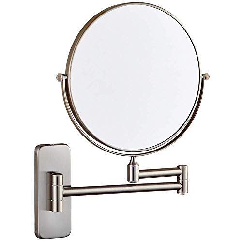 Espejo de Maquillaje de Pared Ajustable y Doble Cara