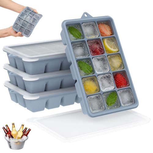 Set de 4 moldes de silicona para cubitos de hielo miniatura 1
