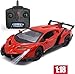 LAFALA Remote Control Car RC Cars Racing Car 1:18 Licensed Toy RC Car Compatible with Lamborghini Model Vehicle for Boys 6,7,8 Years Old Halloween, red