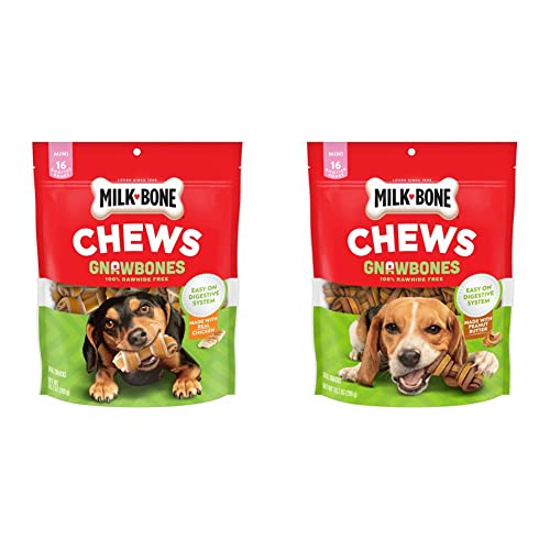 Milk-Bone Rawhide Free Gnawbones Chicken + Peanut Butter & Chicken...