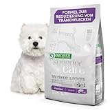 Nature's Protection Small & Large Breed Puppy Food Dry - Grain Free, High Protein, Anti-Tear Stain Formula - Dog Kibble for All Breeds with White or Light Fur (Superior Care - Salmon, 3.3 lb)